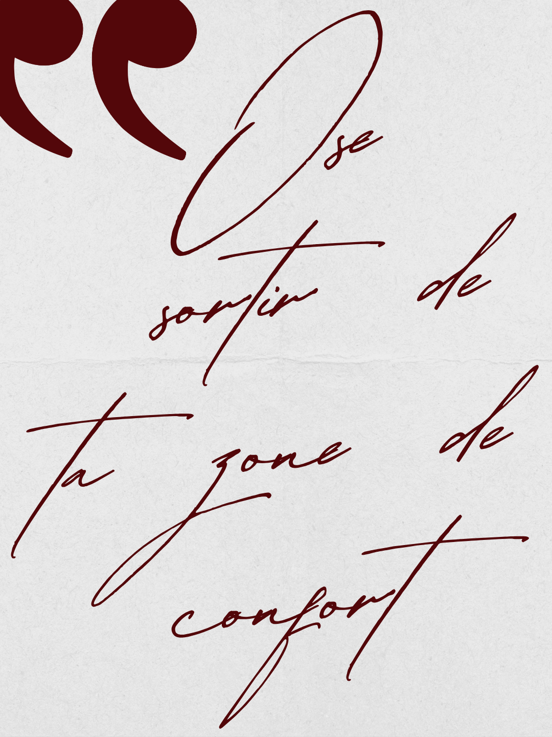 Sortir de sa zone de confort