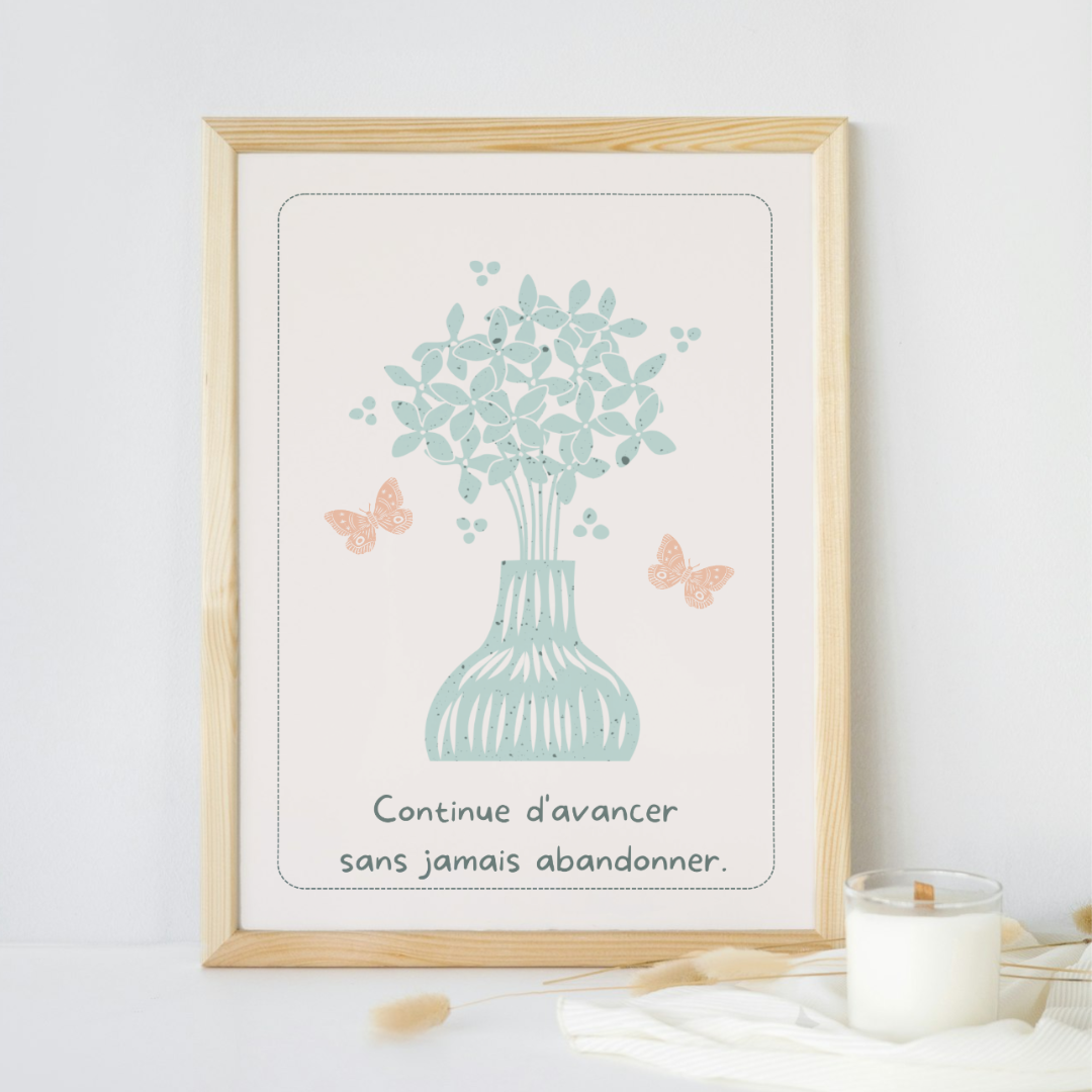 Affiche Continue d'avancer