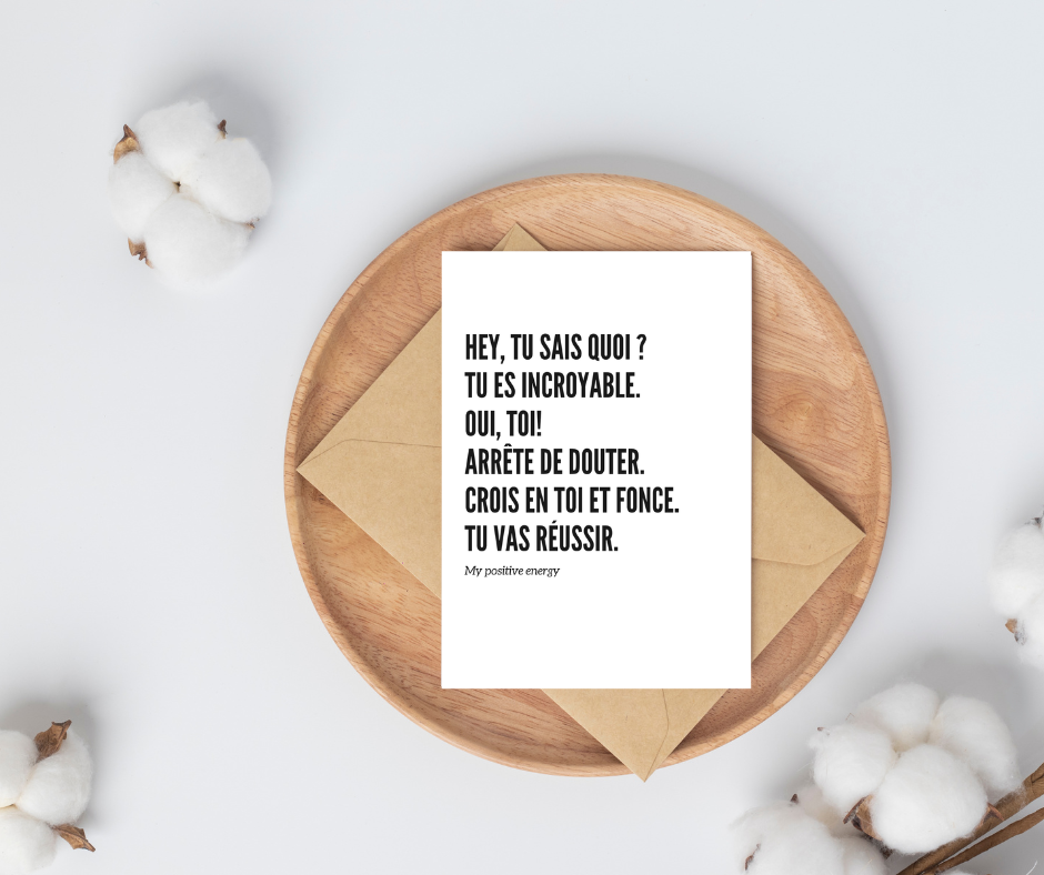 Carte Tu es incroyable